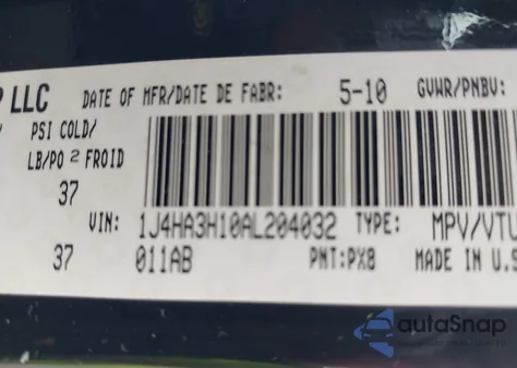 2010 Jeep Wrangler Unlimited Sport z USA, uszkodzony, nr VIN 1J4HA3H10AL204032